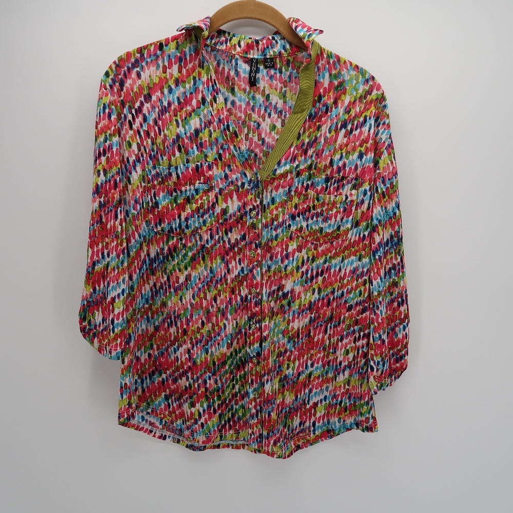 Venini Pockets Long Slv Collar Button Down Shirt